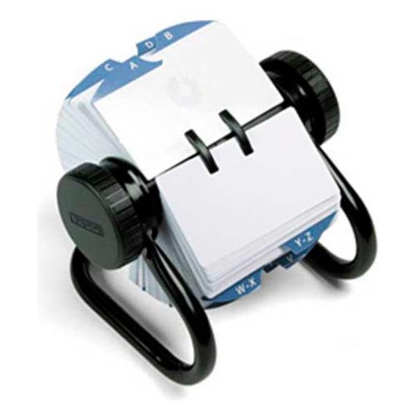 B48602 Rolodex Open Rotary Card File, Black