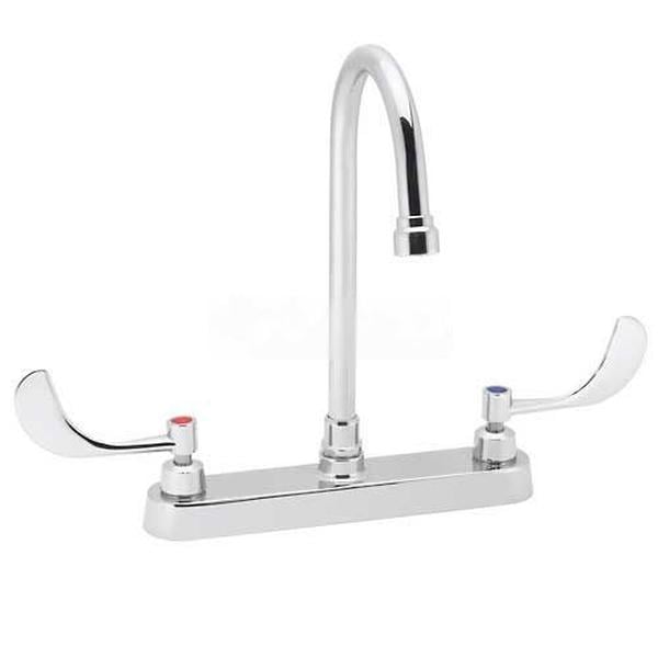 Picture of Speakman B685606 Commander SC-5724-E Gooseneck Deck Faucet 4 in. Andles ADA Compliant - Chrome