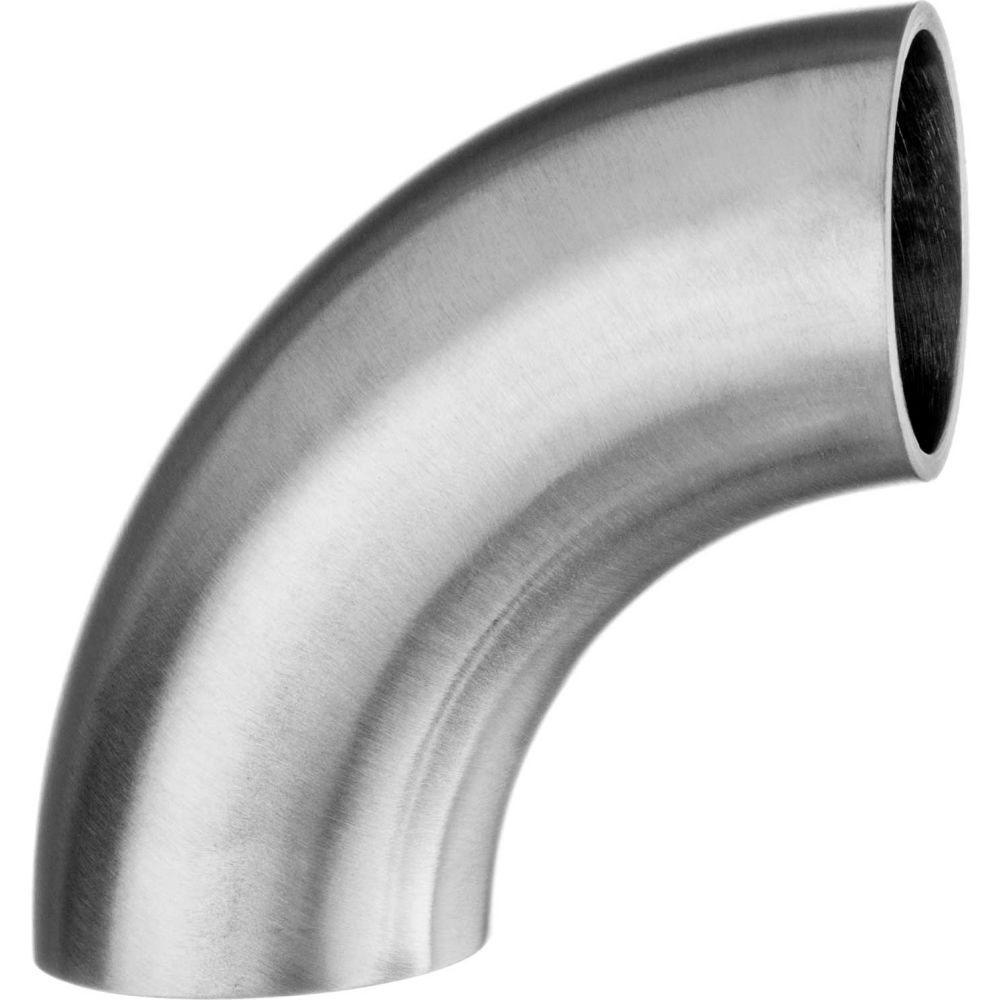 B2300890 304 Stainless Steel Polished Short 90 deg Elbow for Butt Weld Fittings for 3 in. OD