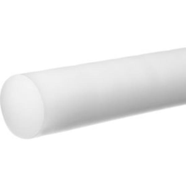 B2312752 Acetal Plastic Rod, White - 2 in. x 6 ft.