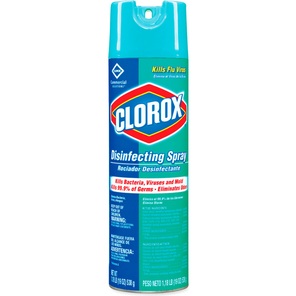 Clorox B56893 Disinfecting Spray Fresh Scent 19 oz Aerosol Spray  12 Cans per Case  38504