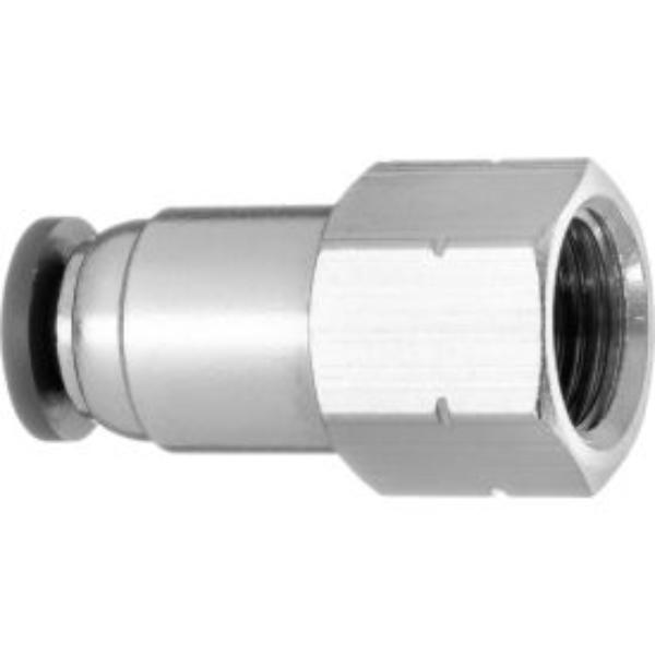Picture of USA Sealing B2301024 0.37 in. Tube OD x 0.37 in. NPT Female Nylon Plastic Push to Connect Tube Fitting Straight Adapter