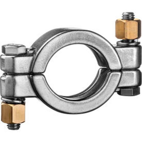 B2302202 304 Stainless Steel High Pressure Clamp with Bolt for Quick Clamp Fittings for 2 in. Tube - Pack of 2