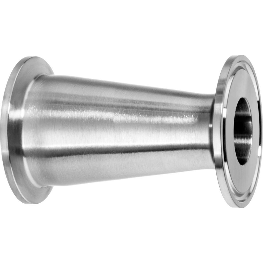 304 Stainless Steel Straight Reducer - Polished - 2in. x 1.5in. - Quick Clamp