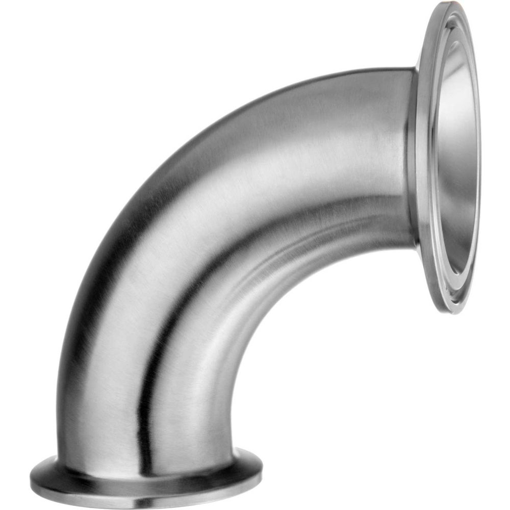 B2301839 304 Stainless Steel 90 deg Elbow Reducers Tube-to-Tube for Quick Clamp Fittings for 2.5 x 2 in.