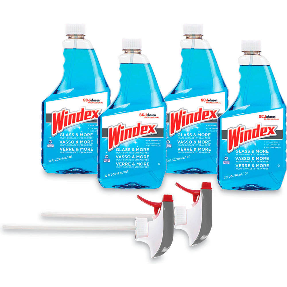 B3092381 32 oz Fresh Scent Windex Original Glass Cleaner - 4 per Case