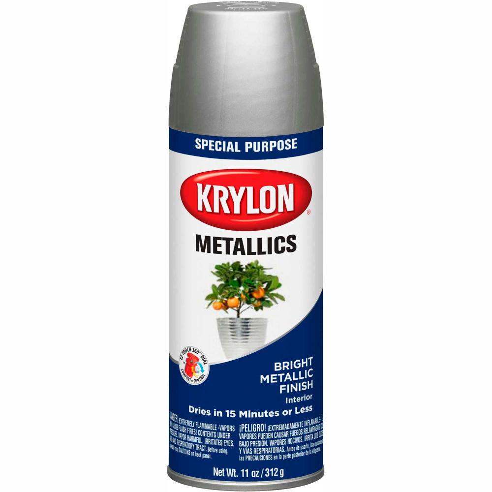 B37378 Dull Aluminum Metallic Paint, Gray - Case of 6