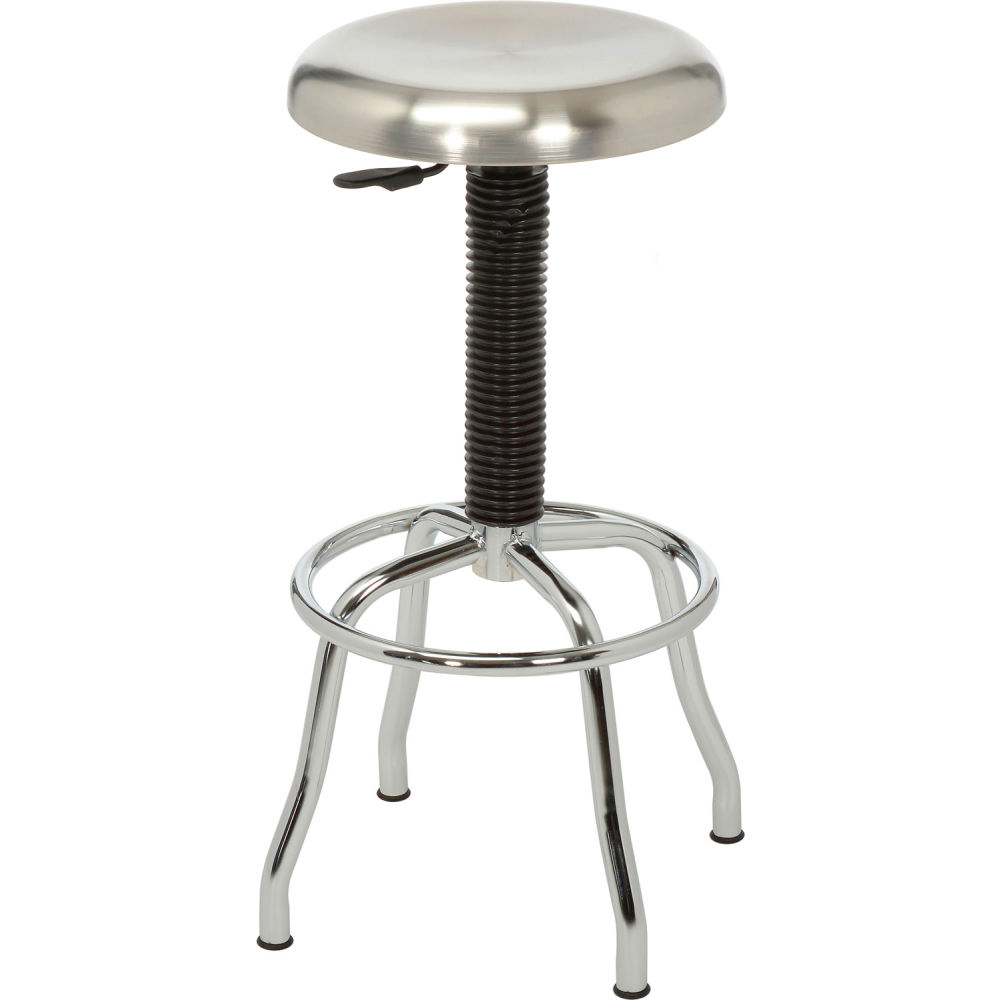 Picture of Seville Classics 679119 Industrial Stool - Stainless Steel