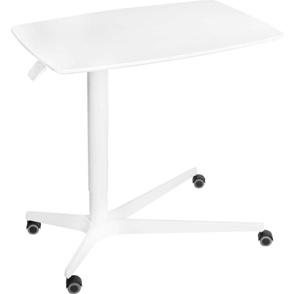 Picture of Seville Classics B2322457 Airlift Overbed Medical Pneumatic Adjustable Table - White