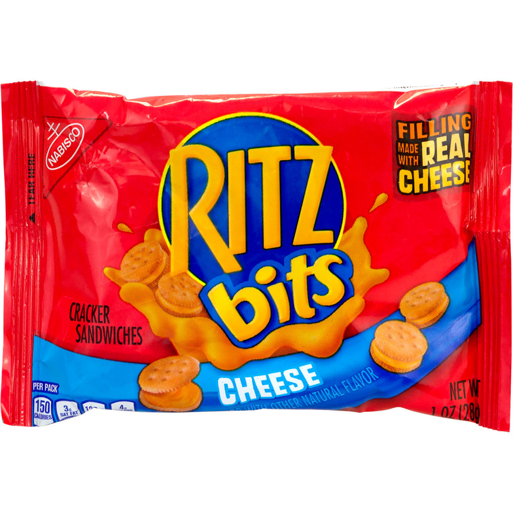 Picture of Green Rabbit Holdings B2946956 RITZ BITS Cheese Sandwich Crackers - 1 oz - 48 Count