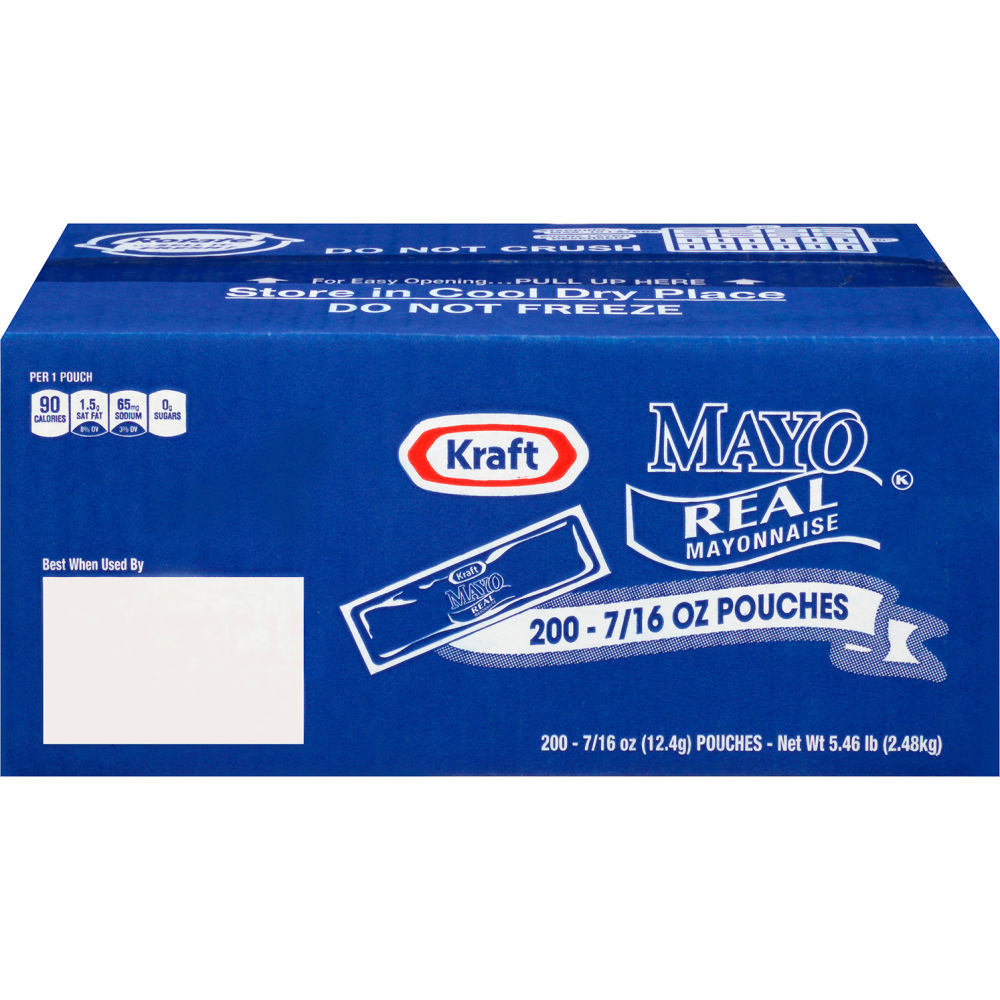B2946700 Kraft Mayo Real Mayonnaise Single Serve Packets - 0.44 oz - 200 Count -  Green Rabbit Holdings