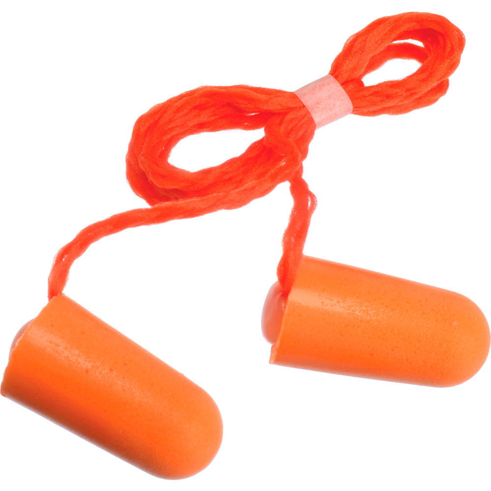 Picture of 3M B34758 Corded Foam Ear Plug&#44; Orange - 100 Pair