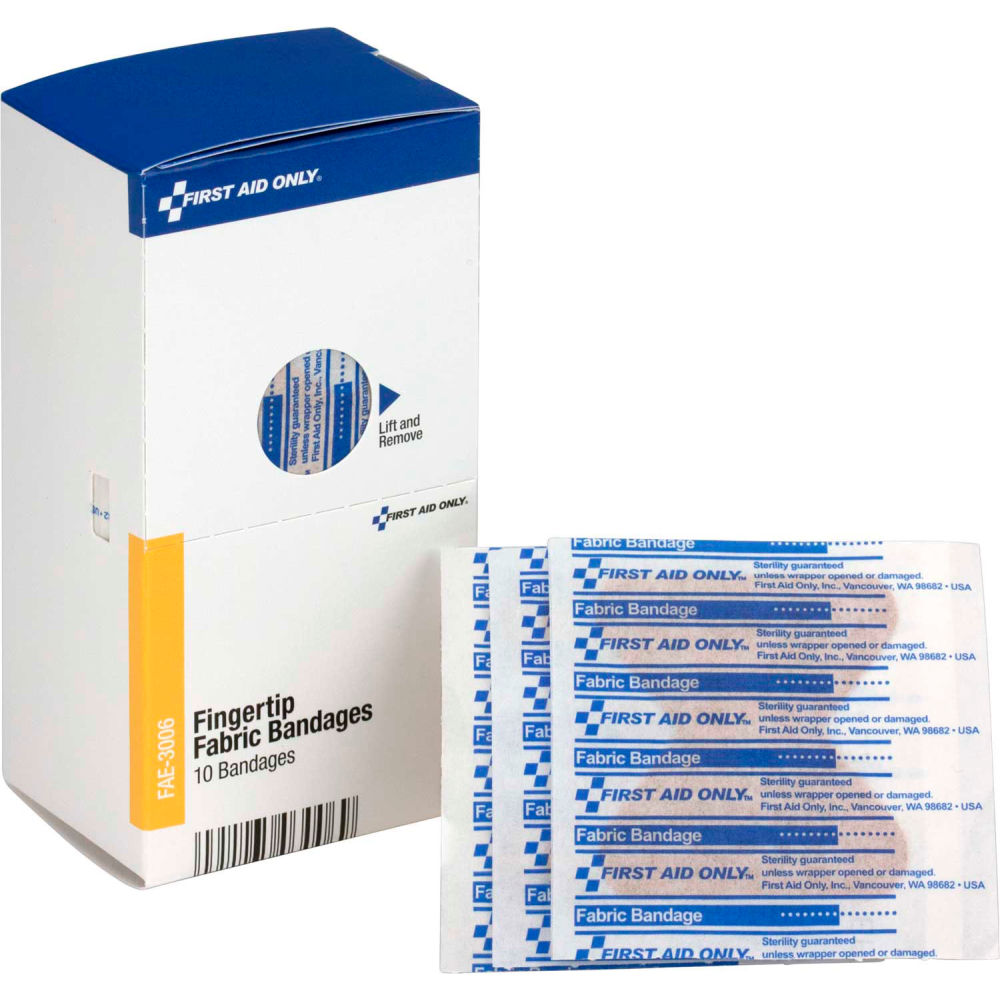 Acme United B2335328 SmartCompliance Refill Fingertip Bandages - 10 per Box