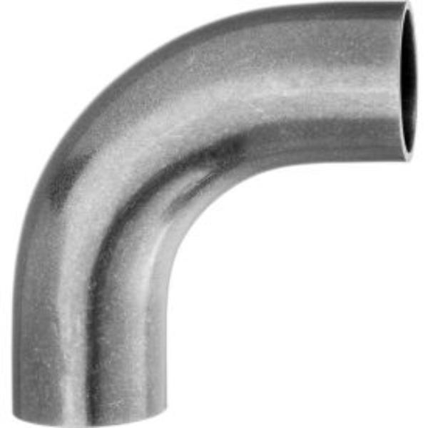 90° Butt Weld Elbow Fitting - Unpolished 304 Stainless Steel - 1in. Tube OD