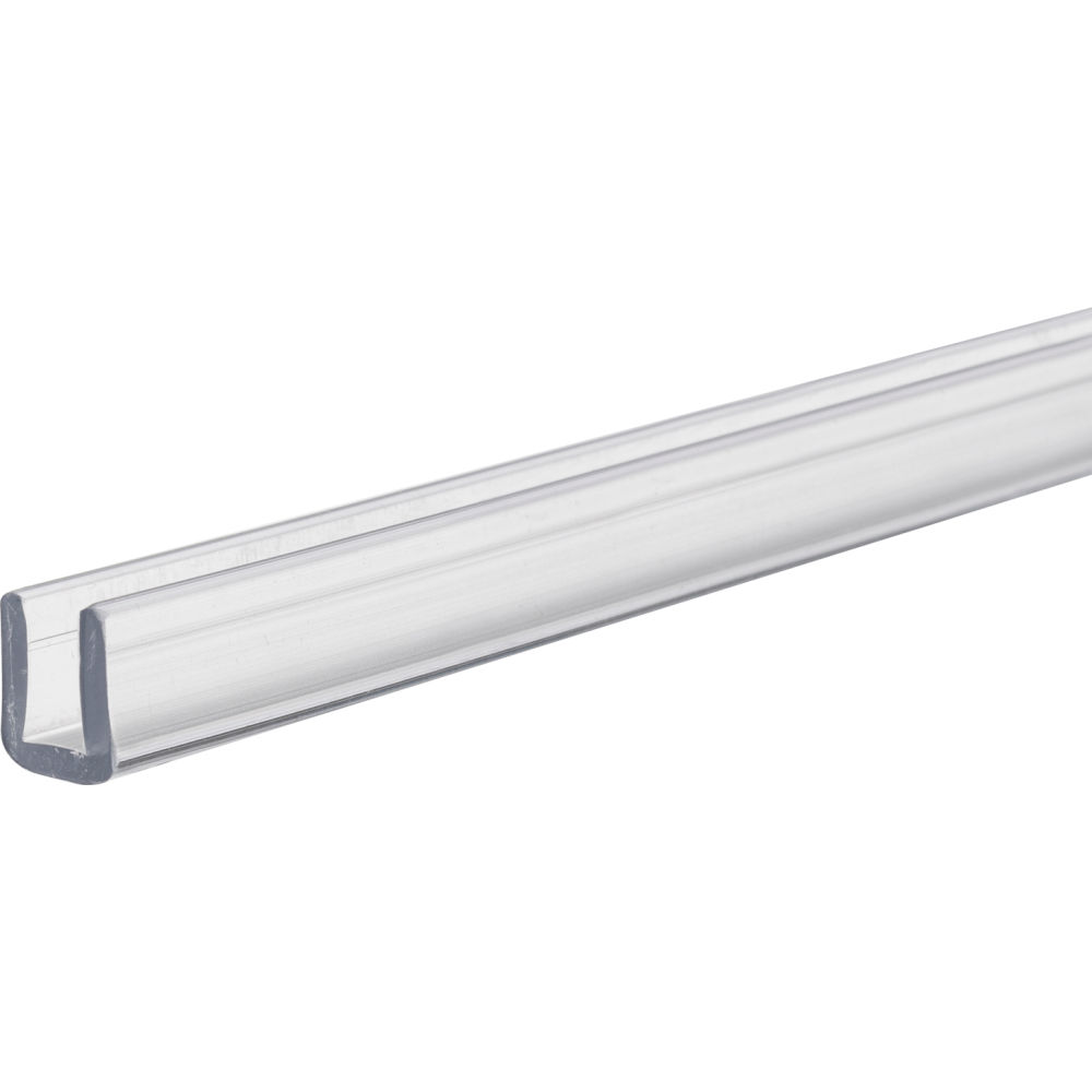 Polycarbonate Polycarbonate U-Channel, 12 in L, Colorless