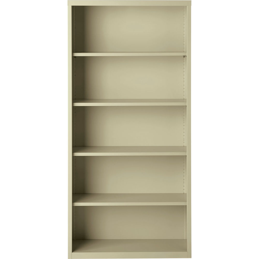 B2248443 Hirsh 5 Shelf Bookcase - 34.5 x 13 x 72 in., Putty