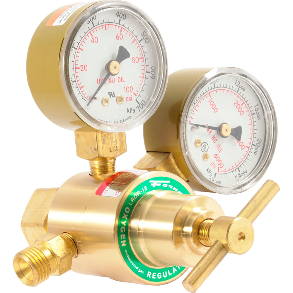 B3159954 Forney 150 Series Oxygen Regulator 1.50 in. Rear Mount
