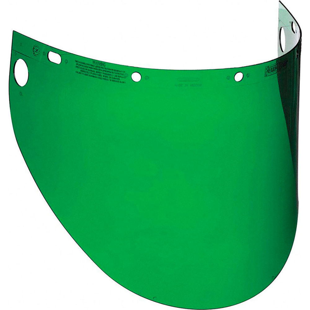 B3150296 Honeywell Faceshield Visor IR-UV Shade 3 Uncoated Propionate, Green