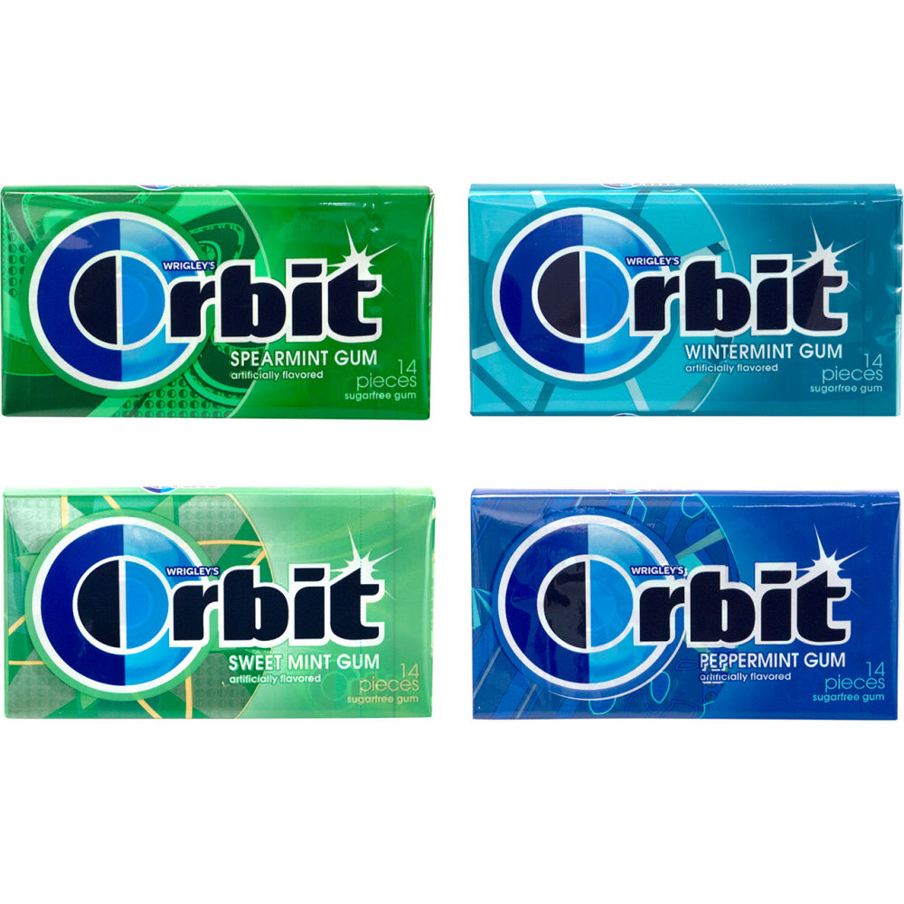 Picture of Green Rabbit Holdings B2946941 Orbit Sugar-Free Gum Mint Variety Pack - 14 Piece - Pack of 18