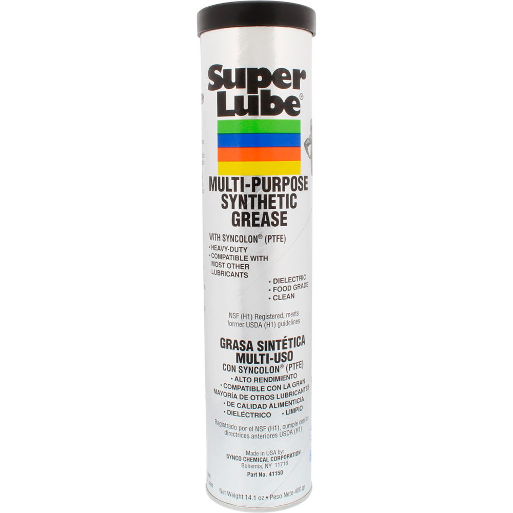 3269300 Super Lube Synthetic Grease - 14.1 oz - Cartridge - 41150 - Pack of 12 -  Synco Chemical