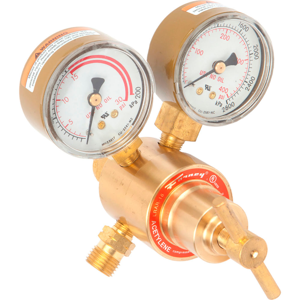 B3159953 Forney 150 Series Acetylene Regulator 1.50 in. Rear Mount