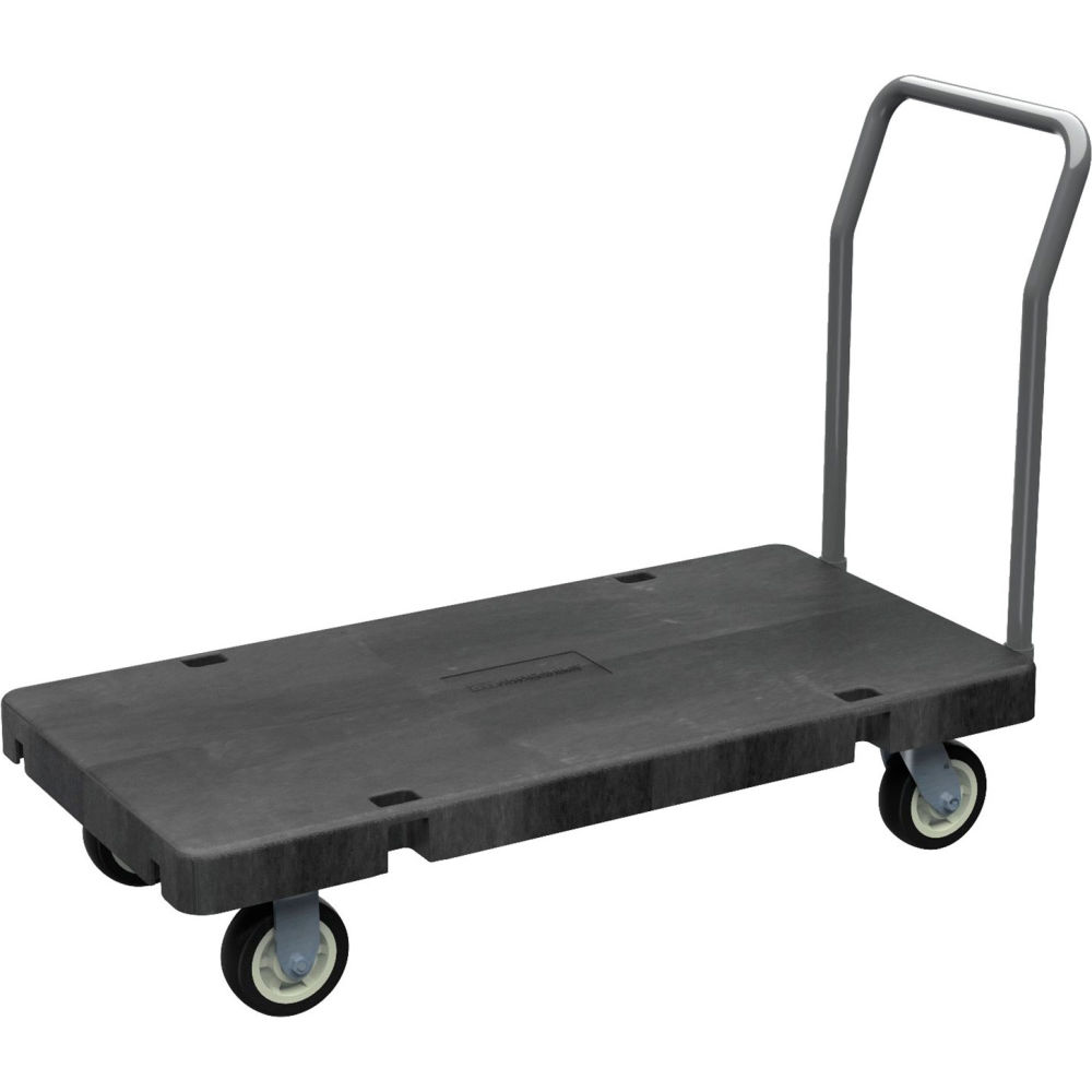 Picture of Akro-Mils B3159250 Versa & Deck Plastic Deck Platform Truck Open Handle - 2000 lbs Capacity - 48 x 24 in. - Black