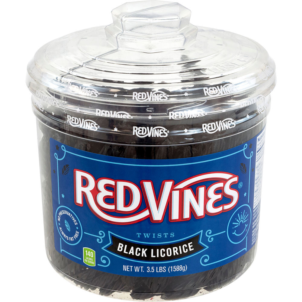 Picture of Green Rabbit Holdings B2946317 Red Vines Black Licorice Twists Candy - 3.5 lbs
