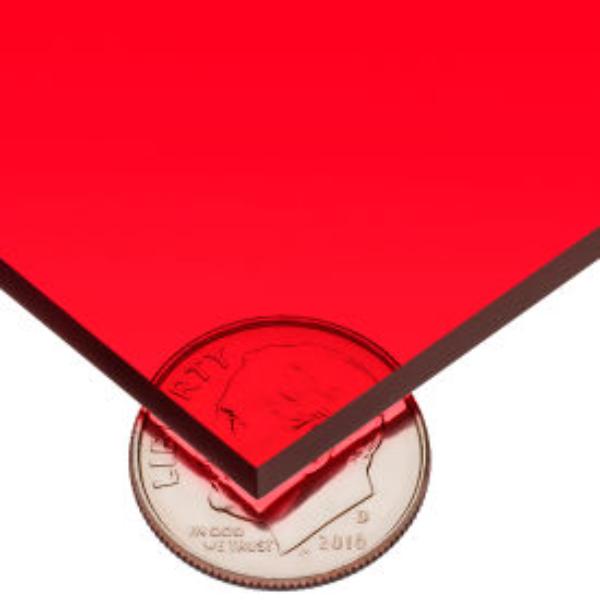 Picture of USA Sealing B2770215 12 x 12 x 0.12 in. Cast Acrylic Sheet&#44; Red