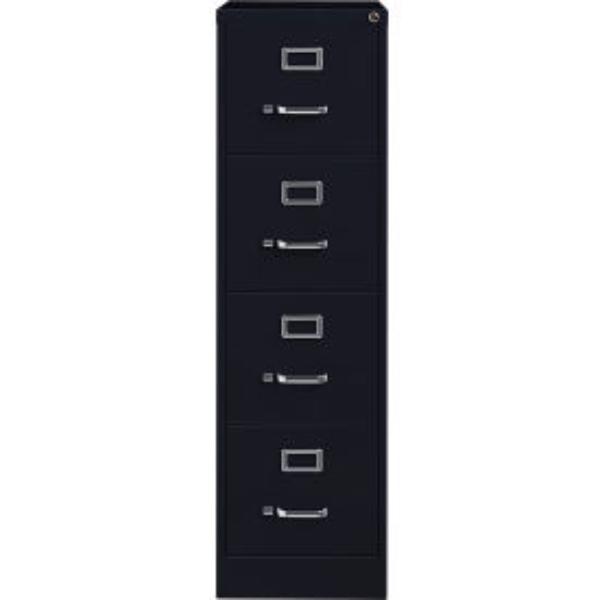 B691052 25 in. Deep Vertical File Cabinet 4-Drawer Letter Size, Black
