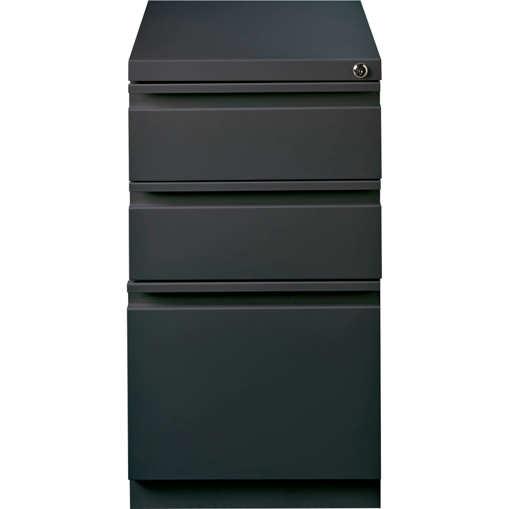B1509966 20 in. Deep Box & File Mobile Pedestal, Charcoal