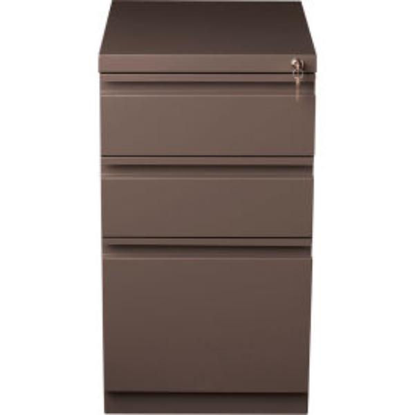 B1509968 20 in. Deep Box File Mobile Pedestal, Brown - Medium Tone