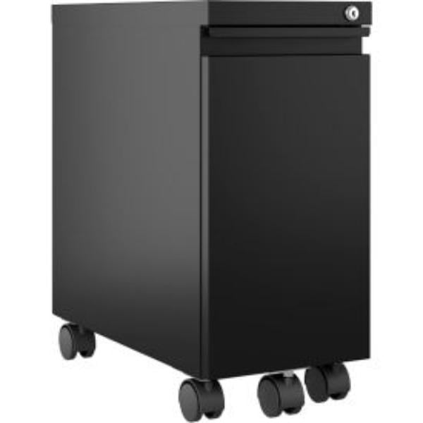 Picture of Hirsh Industries B2372942 20 in. Deep Mobile Pedestal Slim Ped Box & File with Hidden Drawer Front&#44; Black