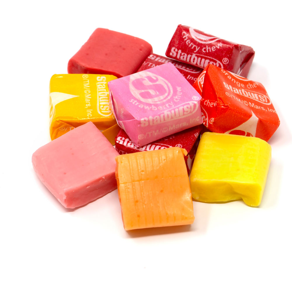 Picture of Green Rabbit Holdings B2946851 Starburst Original Fruit Chews Tub Candy - 54 oz
