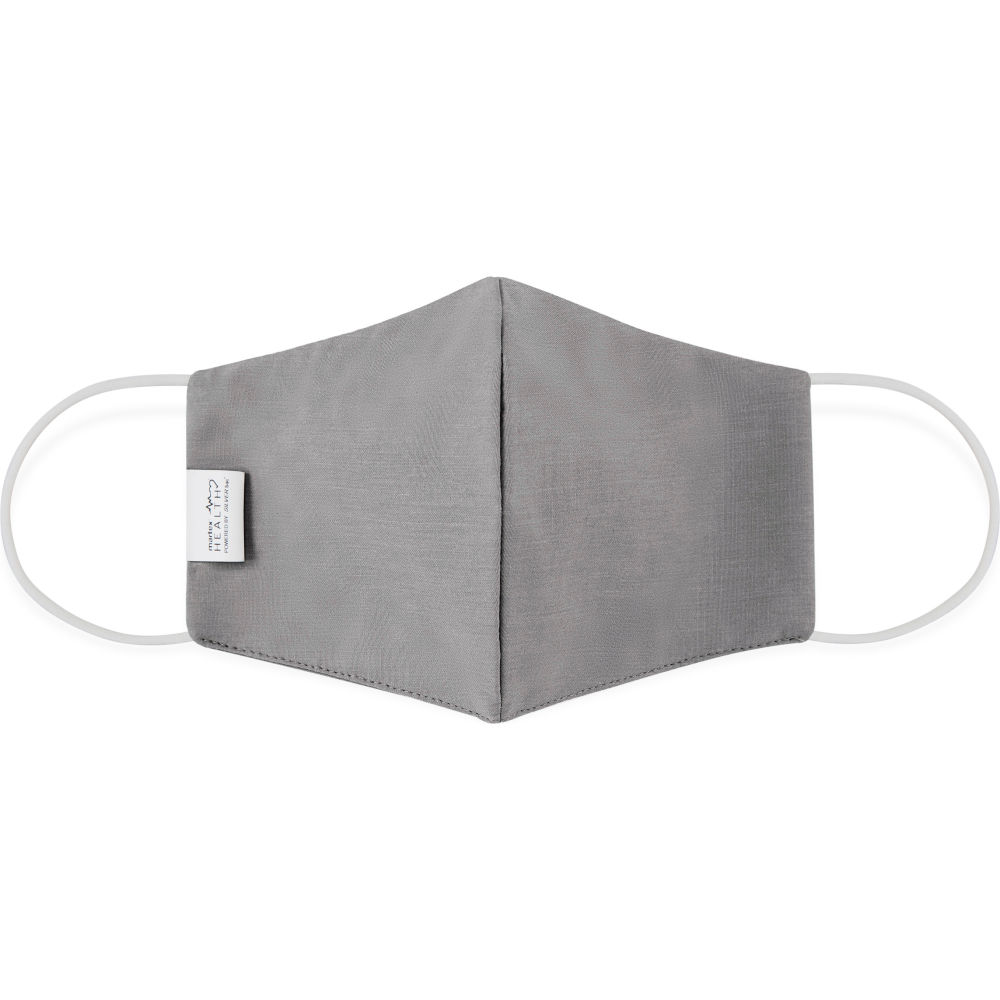 708505GYS Washable 2-Layer Contour Reusable Cloth Face Mask, Gray - Small - 10 per Bag