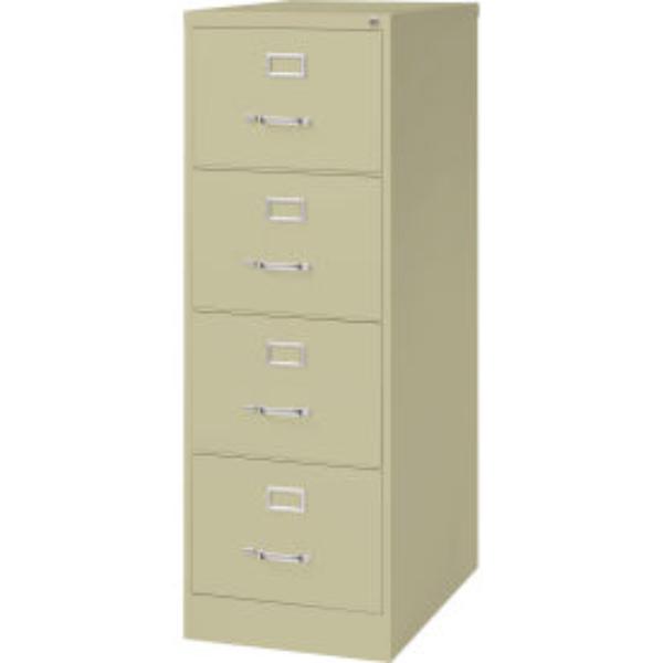 B690988 26.5 in. Deep Vertical File Cabinet 4-Drawer Legal Size, Putty -  Hirsh Industries