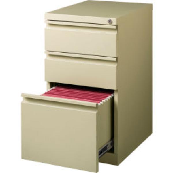 Picture of Hirsh Industries B691019 20 in. Deep Box File Mobile Pedestal&#44; Putty