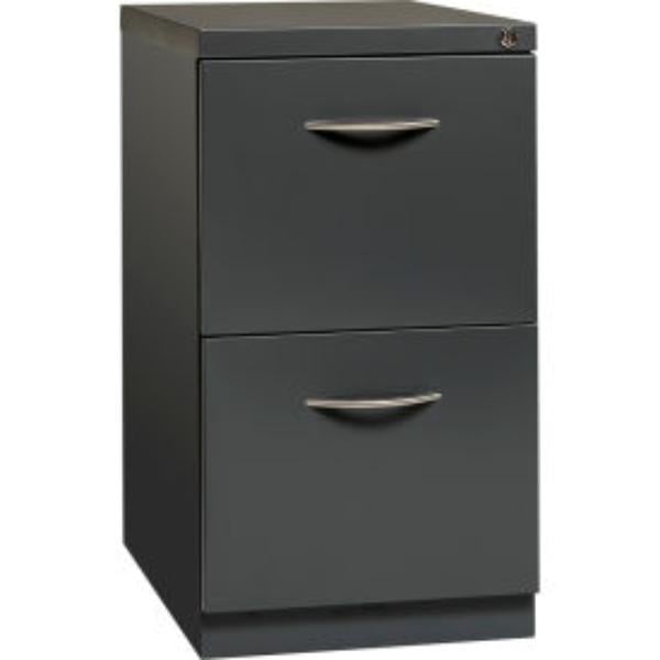 Picture of Hirsh Industries B2372946 23 in. Deep Mobile Pedestal File with Arch Pull Handles &#44; Charcoal