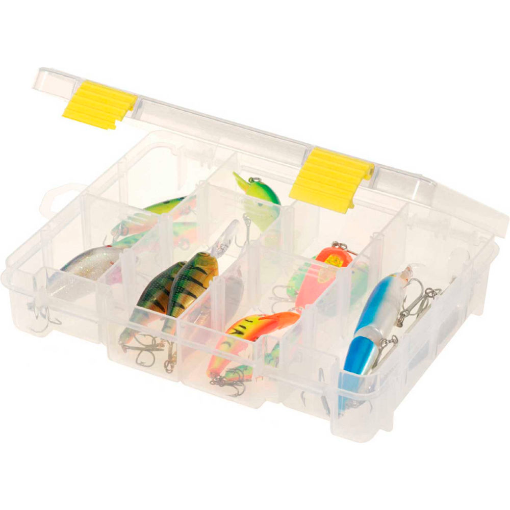 B2277520 Plano ProLatch StowAway Utility Box 4-16 Adjustable Compartment - 9 x 7 x 2 in. - Clear - Pack of 6