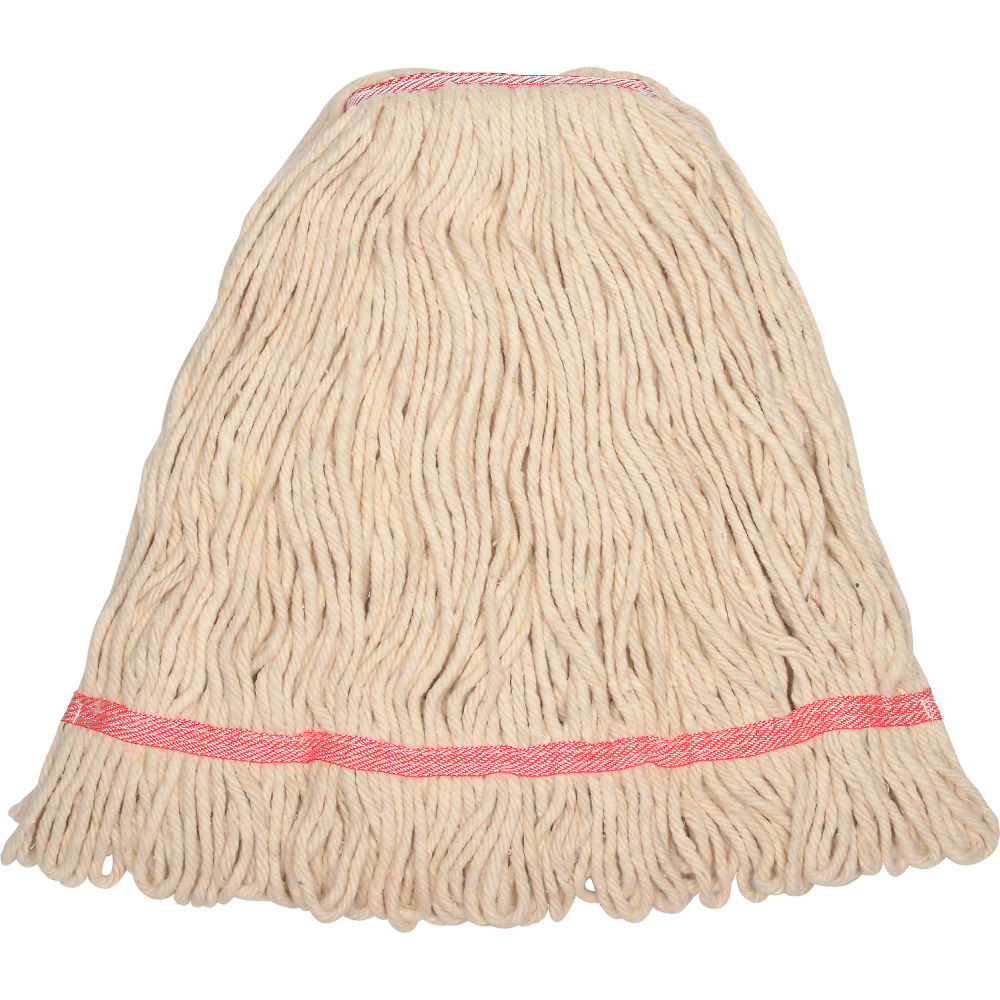 B598734 Large Looped-End Wet Mop Head, White - Case of 6