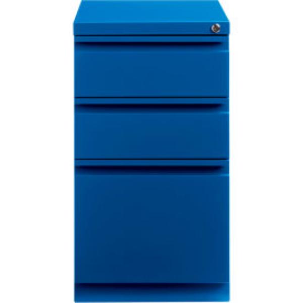 B1509970 20 in. Deep Box & File Mobile Pedestal, Blue