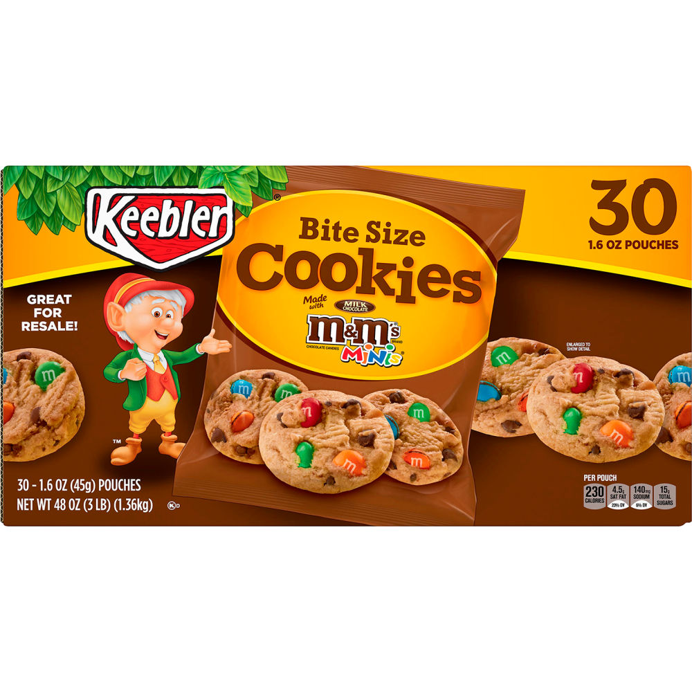 B2946895 Keebler M&M Cookie - 30 Count