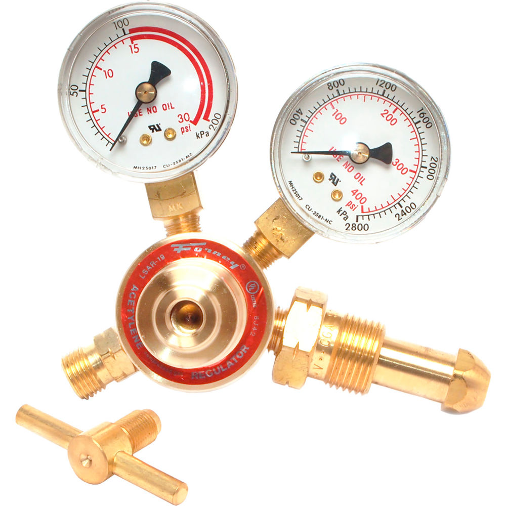 B3159965 Forney 150 Series Acetylene Regulator 1.50 in. Side Mount