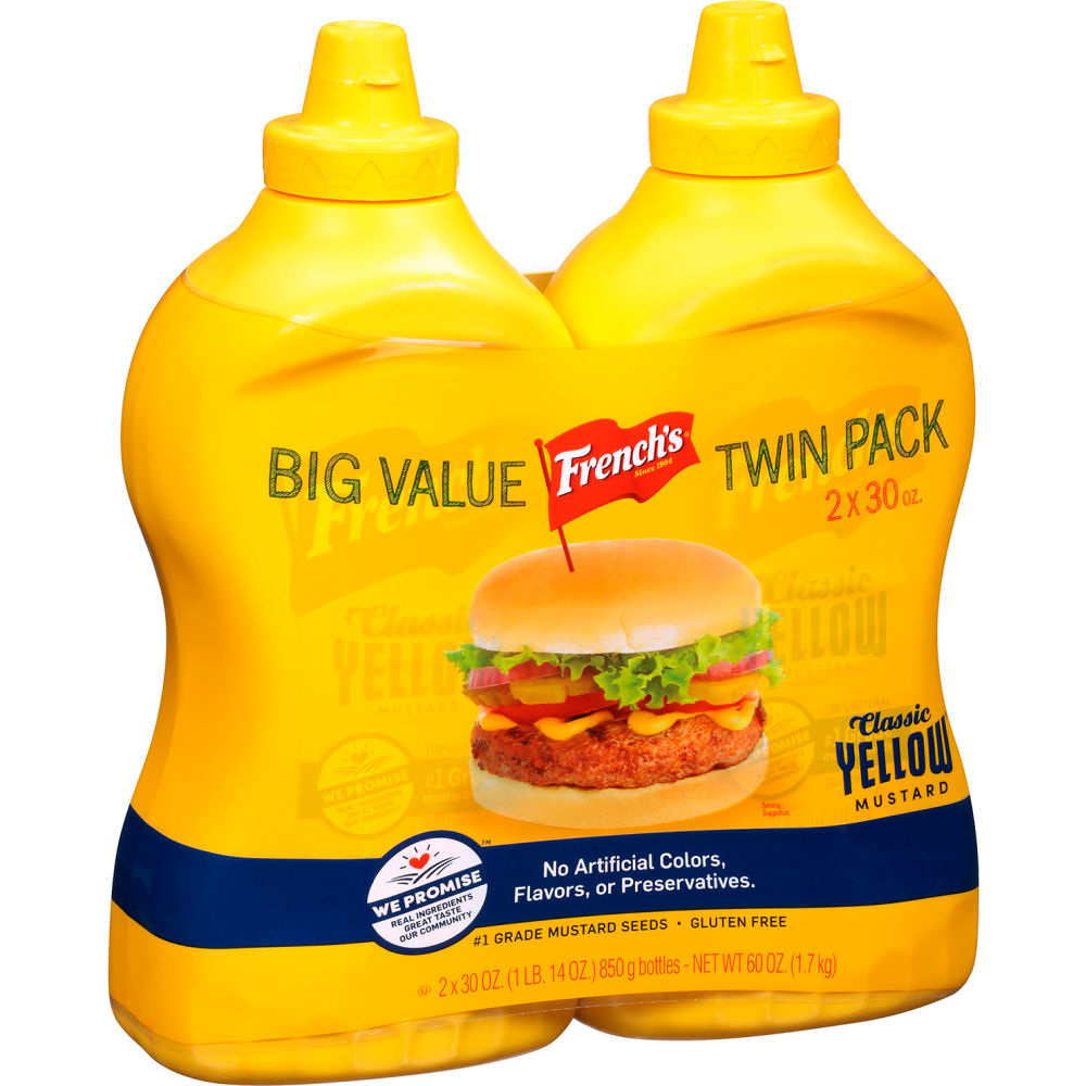 Picture of Green Rabbit Holdings B2946238 30 oz Classic Yellow Mustard - Pack of 2