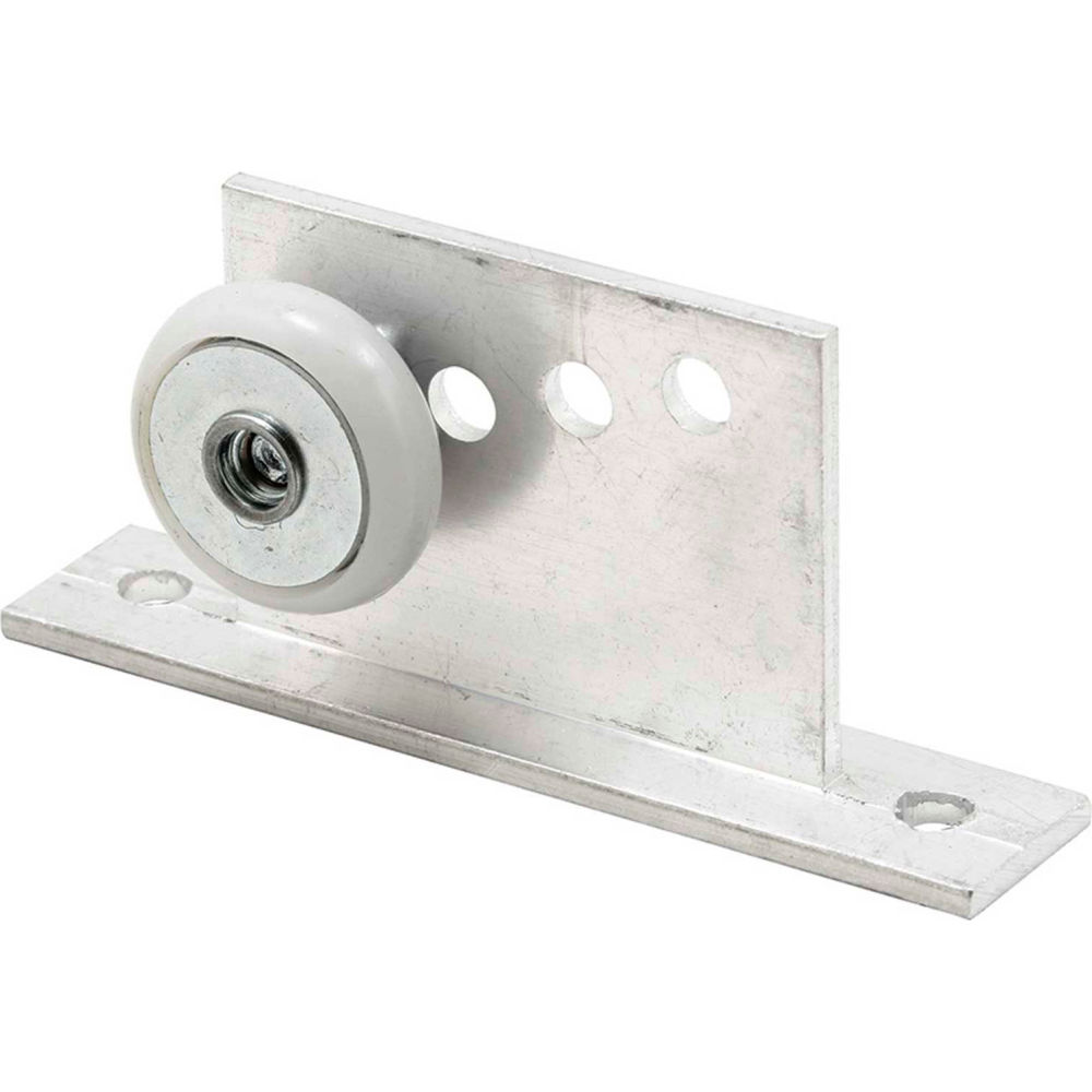 Round Shower Door Roller & Bracket - Silver - 0.75 in. - Pack of 2 - Adjustable