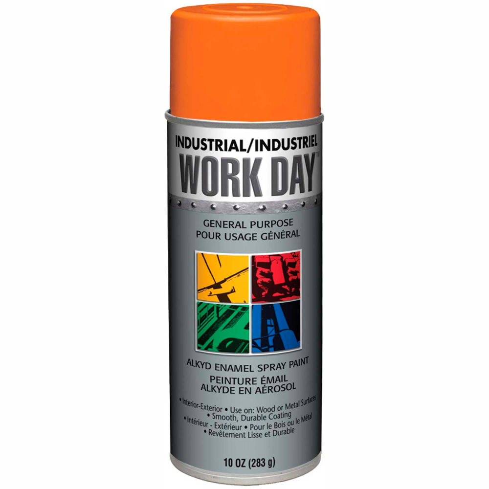 B37394 Work Day Enamel Paint, Orange - Case of 12