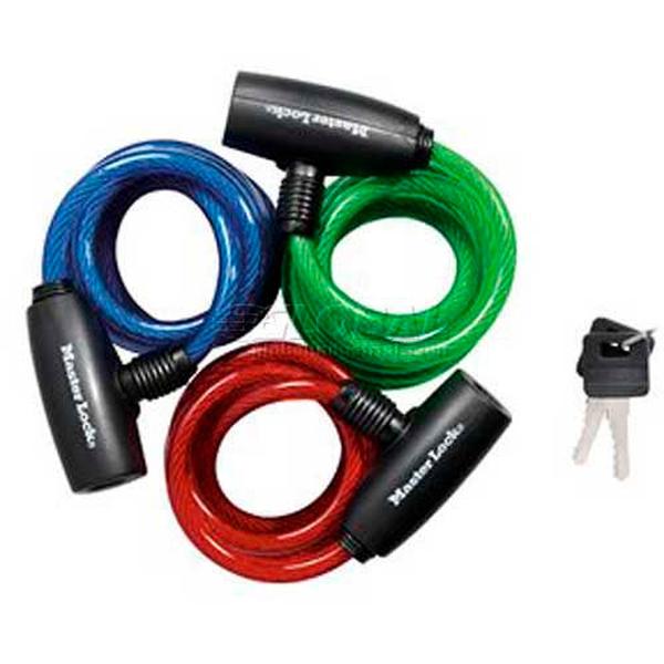 Picture of Master Lock B910826 No.8127TRI Cable Lock 3-Pack Keyed Alike 6 ft. Keyed Cable Bike Lock - Pack of 4