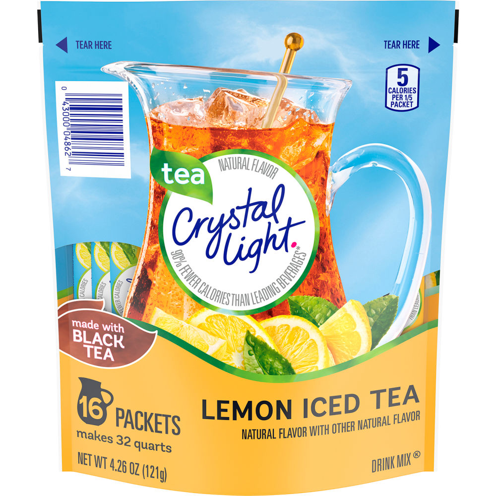 Picture of Green Rabbit Holdings B2946326 Crystal Light Drink Mix Pitcher Packs, Iced Tea - 16 Count