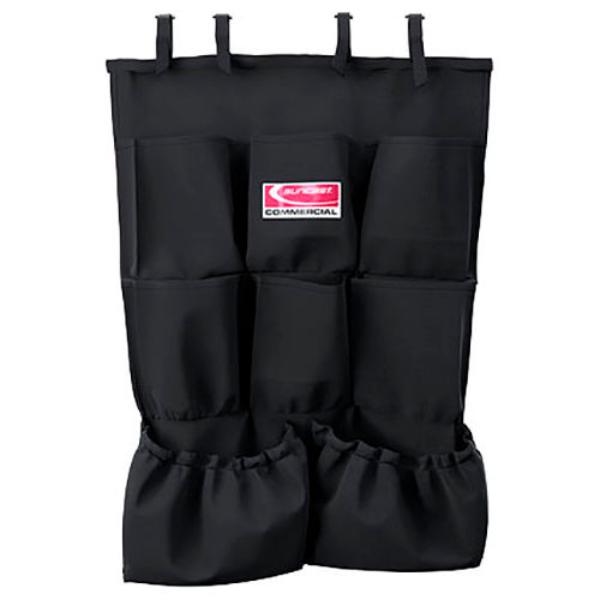 B2281322 8 Pocket Organizer for Commercial Housekeeping Carts - Black -  Suncast