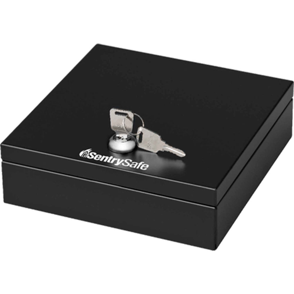 Picture of Master Lock 761240 6.7 x 7.1 x 2.1 in. SentrySafe Cash Box & Drawer Safe Key Lock with Tray&#44; Black