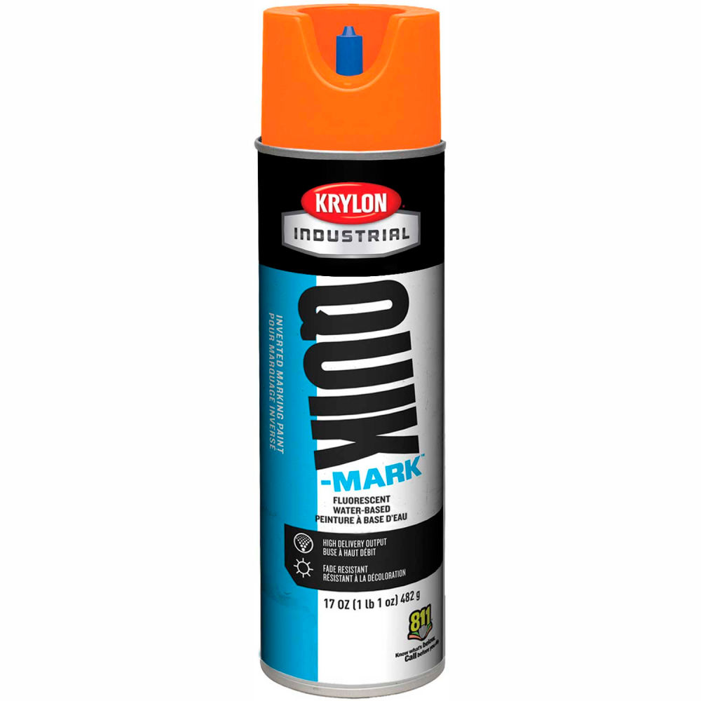 B37751 Quik-Mark WB Inverted Marking Paint Fluorescent - Orange - A03700004 - Pack of 12